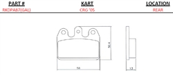 Crg Rear '03 Rear (Medium) (Galfer) Brake Pads