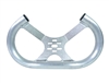 13" Aluminum Open Top Tilted Steering Wheel (Low Profile) SILVER
