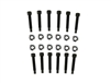 1/4" Stepped wheel studs & nuts (12)