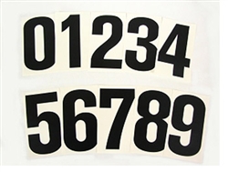 Go Kart Racing Numbers Black (10 pack)