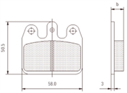 CRG VEN05 Rear Brake Pads