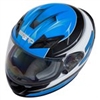 Zamp FS-9 Graphic Blue Silver Go Kart Helmet