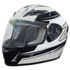 Zamp FS-9 Graphic Silver Black Go Kart Helmet
