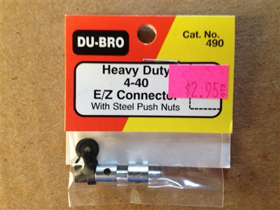 Dubro 4-40 Ez Connector w/ Steel Push Nuts