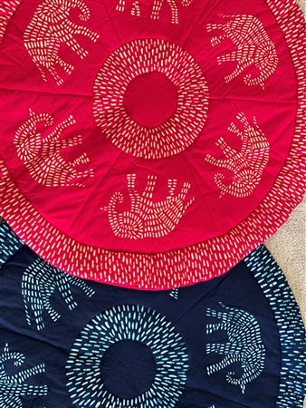 Baobab Batik - Play Mat Round - Elephant