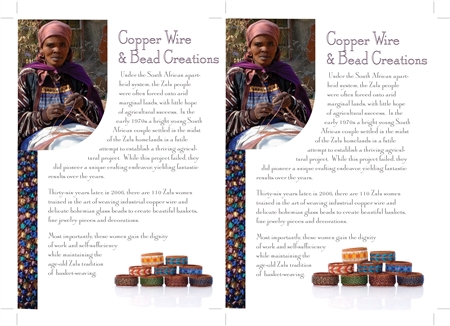 Beaded Bangles Tent Card Display