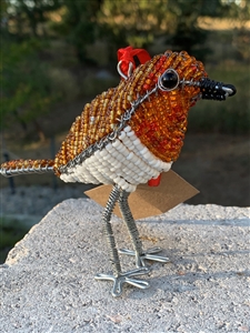 Beaded Wire Bird Ornament