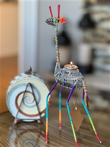 Wire Giraffe Candle Holder