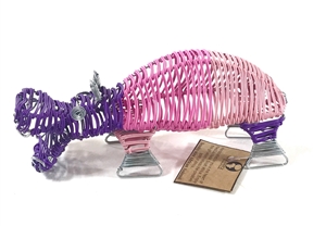 Telephone Wire Animal - Hippo - size: 3" x 6"