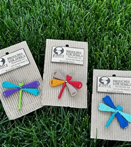 Colored Wire Dragon Fly pins