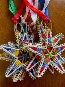Zulu Beaded Holiday Ornament OUT OF STOCK