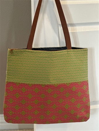 Tote with Leather Handle
