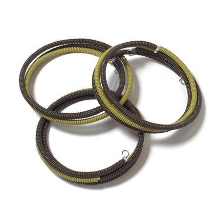 Spiral Color Block Bracelet Small - Plum