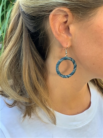 Chunky Hoop Earring - Blues out of stock