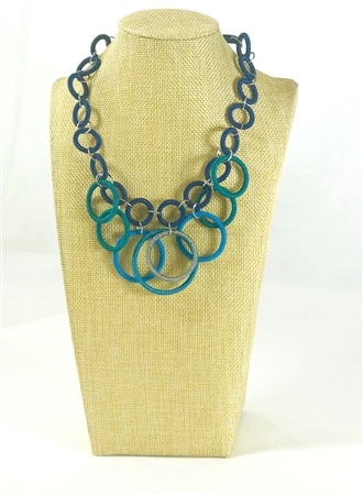 Ring Necklace Short - Deep Ocean OUT OF STOCK