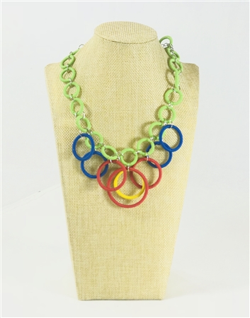 Ring Necklace Short - Multi