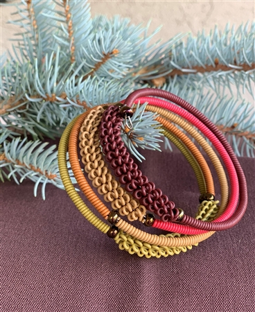 Spiral Bracelet - Dried Leaves