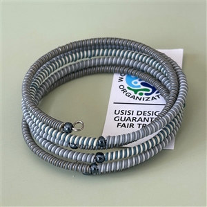 Spiral Bracelet Striped - Winter Blue