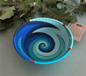 African Ocean Small Shallow Bowl