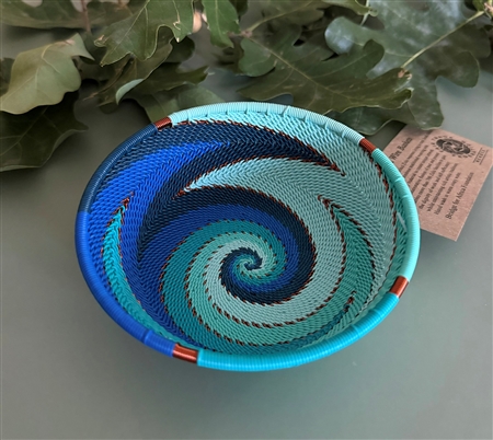 African Ocean Small Shallow Bowl