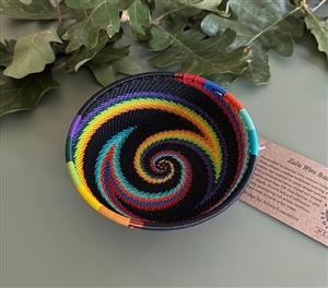 African Rainbow Small Shallow Bowl