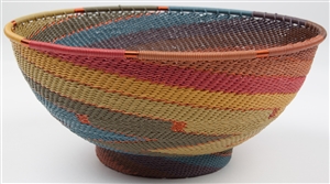 OUT OF STOCK TW Large Round Bowl w/ Base /  TW-PD-20RB