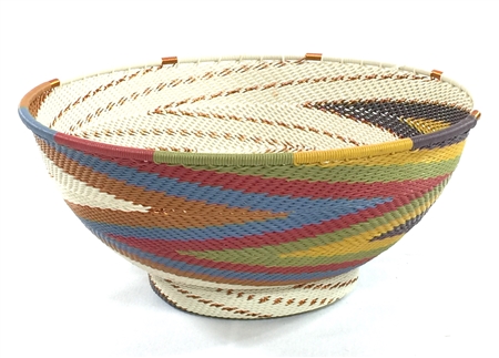 TW Large Round Bowl with Base  / TW-WD-20RB