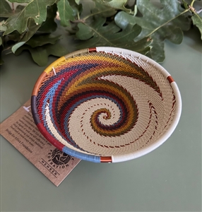 White Desert Small Shallow Bowl