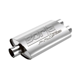 Borla 4x9.5 Single 3" In/Dual 2.5" Out 19" Stainless Muffler