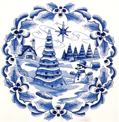 Winter Delft - Snowman