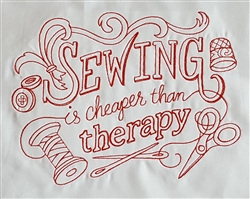 Sewing is Cheaper than Therapy