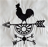 Rooster with weather vane