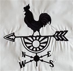 Rooster with weather vane