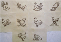 Roosters and  Chickens
