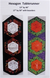 Hexagon Tablerunner Quilt Pattern - by Nancy Murtie for King's Treasures