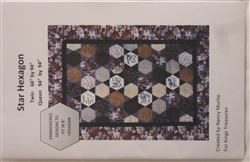 Star Hexagon Pattern Twin and Queen - by Nancy Murtie for King's Treasures