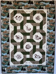 Interlocking Rings - Wildlife II - Lap Quilt Kit