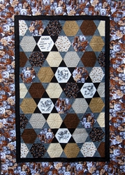 Dog Twin Hexagon Quilt Kit