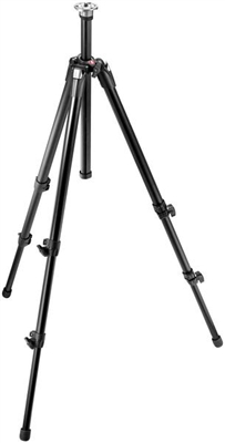 Manfrotto Bogen Basic Tripod (Black) & Black 222 Composite Head with Adjustable Quick Release Plate