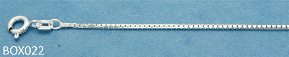 022 Box Chain Sterling Silver