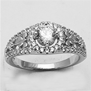 Sterling Silver CZ Ladies Ring sslr015