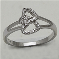 Sterling Silver CZ Ladies Ring-CR017