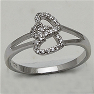Sterling Silver CZ Ladies Ring sslr013