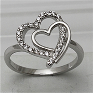 Sterling Silver CZ Ladies Ring sslr004