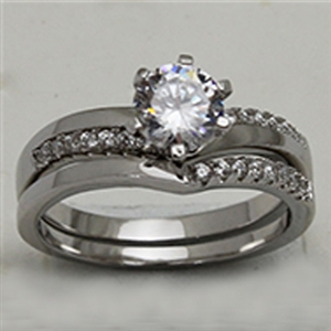 Sterling Silver CZ Ladies Ring sslr007