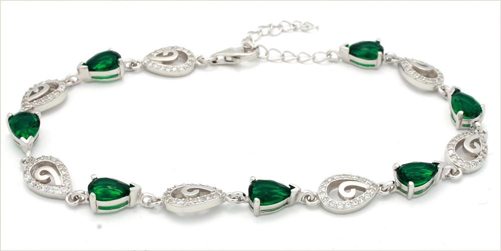 CZBR005 - Sterling Silver CZ Bracelet