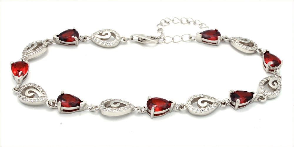 CZBR006 - Sterling Silver CZ Bracelet