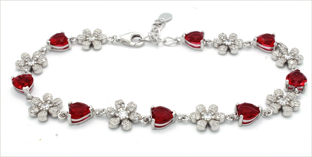 CZBR007 - Sterling Silver CZ Bracelet