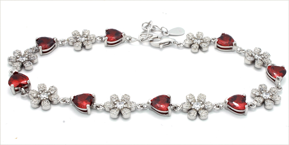 CZBR008 - Sterling Silver CZ Bracelet