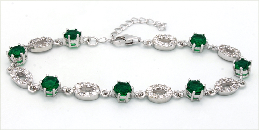 CZBR012 - Sterling Silver CZ Bracelet